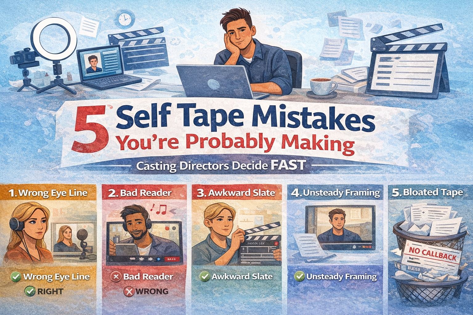 5 Things Casting Directors Notice in Your Self Tape (That You Probably Ignore)