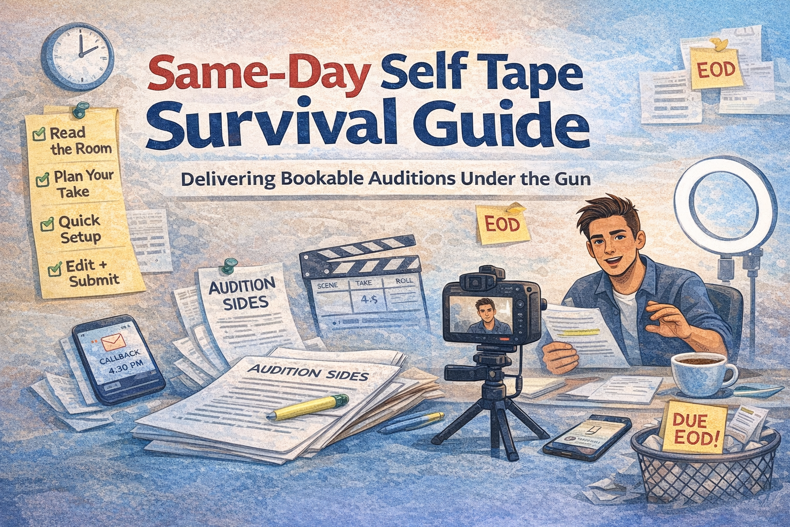 Same-Day Auditions: A Self-Tape Survival Guide (Without Losing Your Mind)